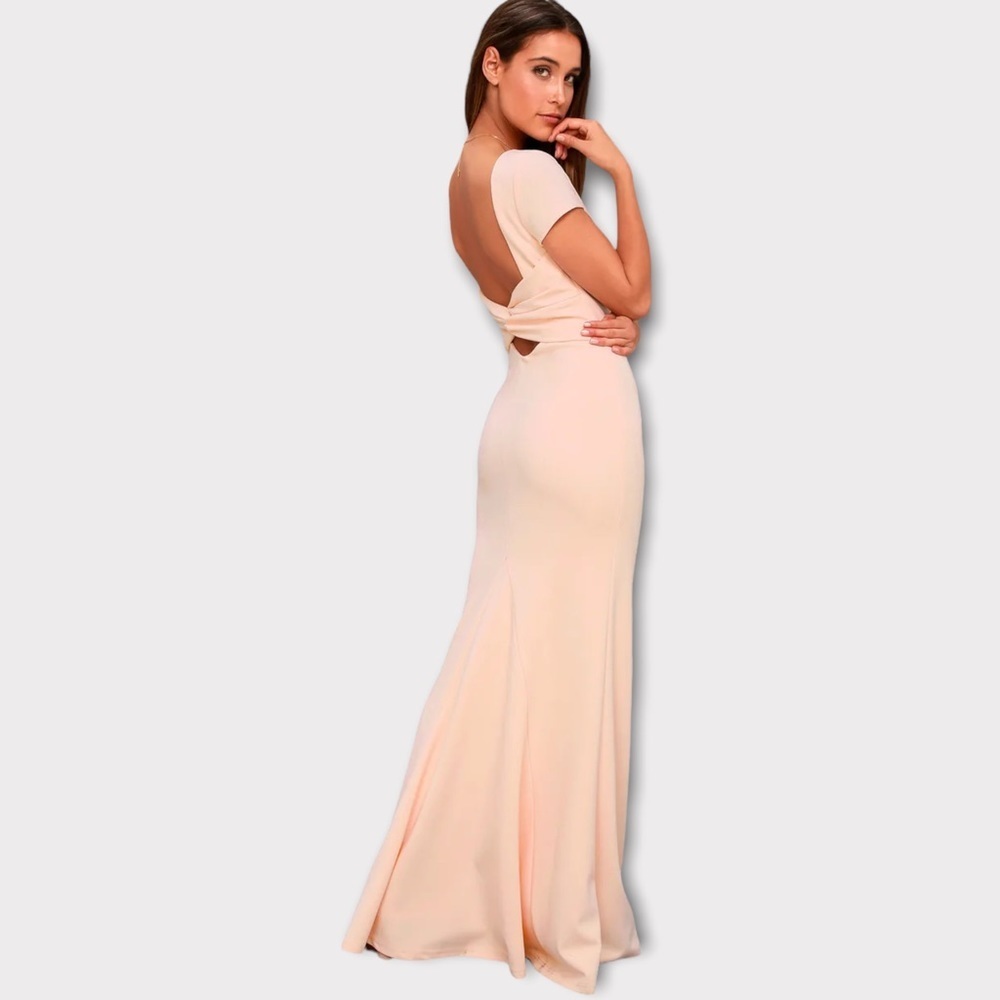 LULUS | Blush Backless Dress Size L